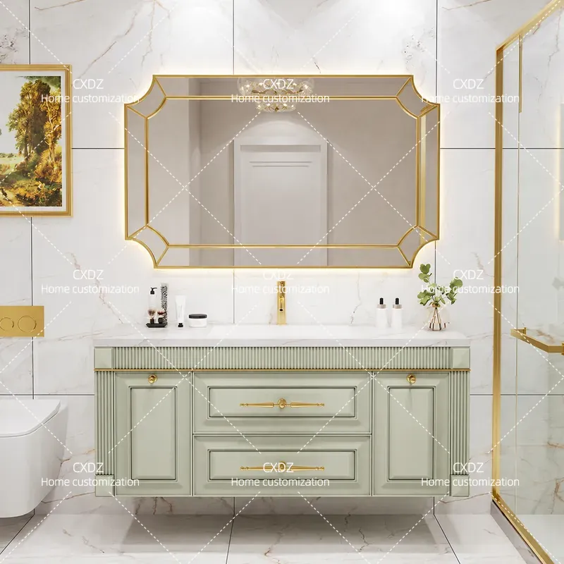 Home Bathroom Vanity Combo - Тумба для ванной из американского дуба