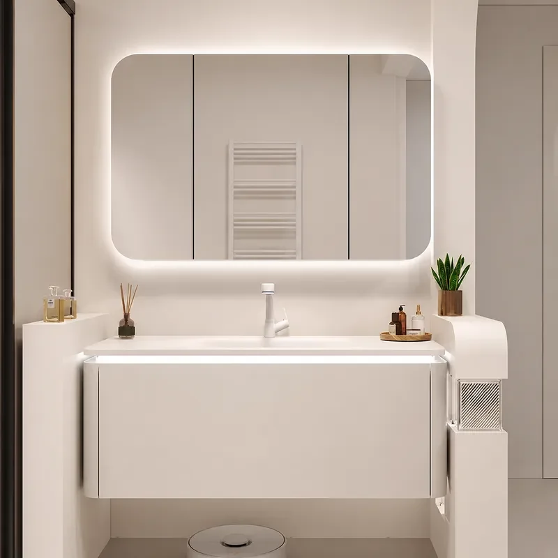 Home Bathroom Vanity Combo - Навесной керамический шкаф-тумба для ванной комнаты