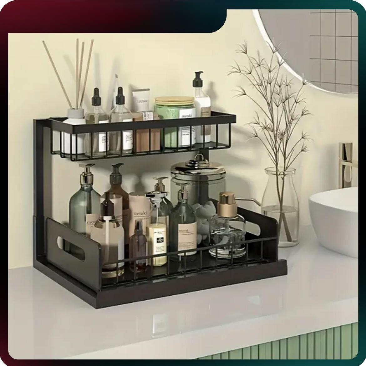 Усиленный выдвижной органайзер – обзор и цена Home Bathroom Organizer