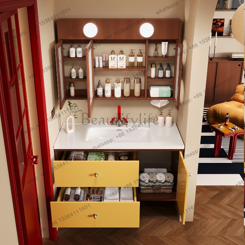 Настенный шкафчик LJY для ванн – обзор и цена Home Bathroom Vanity Combo