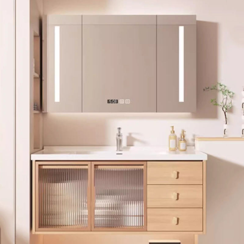 Современный деревянный шкаф дл – обзор и цена Home Bathroom Vanity Combo