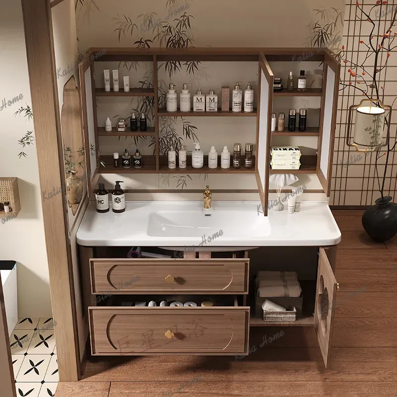 Тумбы для ванной комнаты YJ, ш – обзор и цена Home Bathroom Vanity Combo
