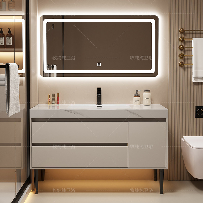 Современный зеркальный шкаф-пе – обзор и цена Home Bathroom Vanity Combo